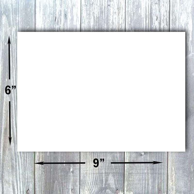 Hamilco White Cardstock Paper 6x9 Blank Index Cards Card Stock 80lb Cover 100 Pack (Bright) - Image 3